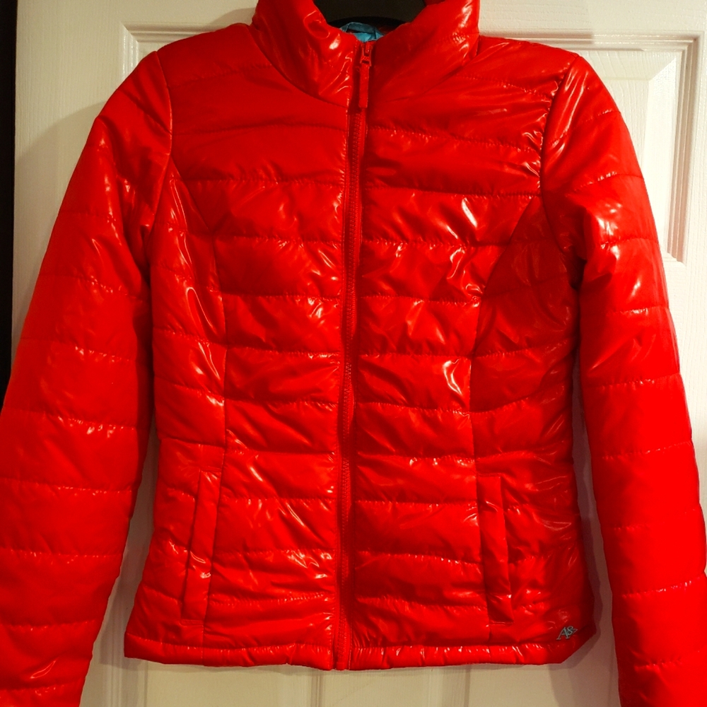 Aeropostale bright red lightweight jacket